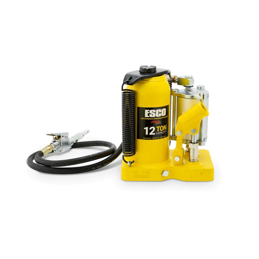 ESCO 10380 Pro Series 12 Ton Air Hydraulic Bottle Jack