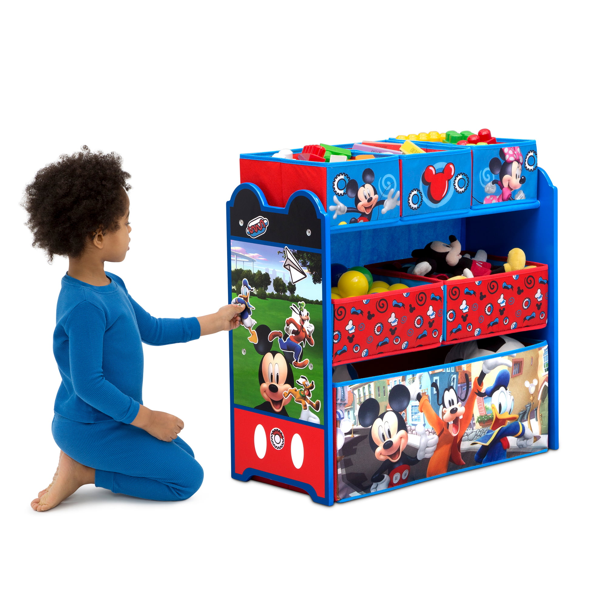 Disney Mickey Mouse 6 Bin Design and Store Toy Organizer by Delta Children