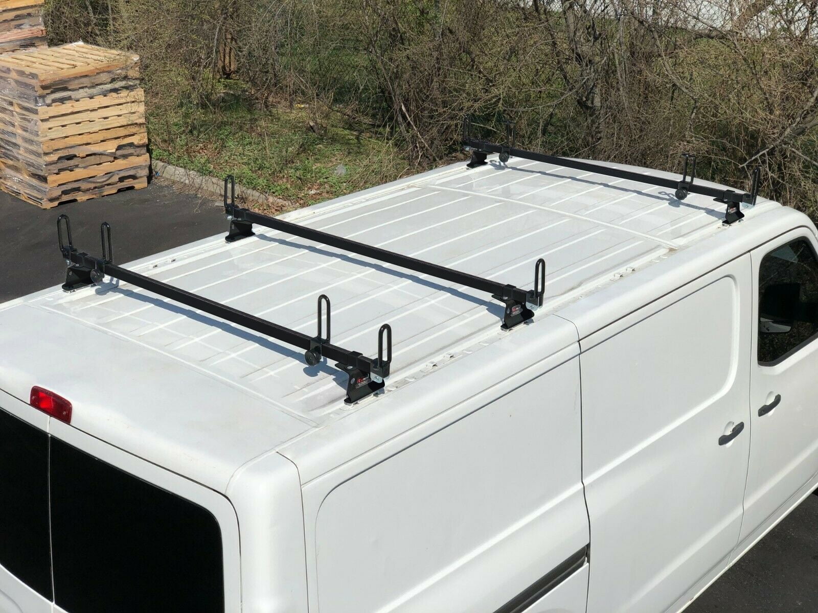 Vantech Heavy Duty 3 Bar Ladder Roof Rack. Fits Nissan NV Standard Cargo Vans all models