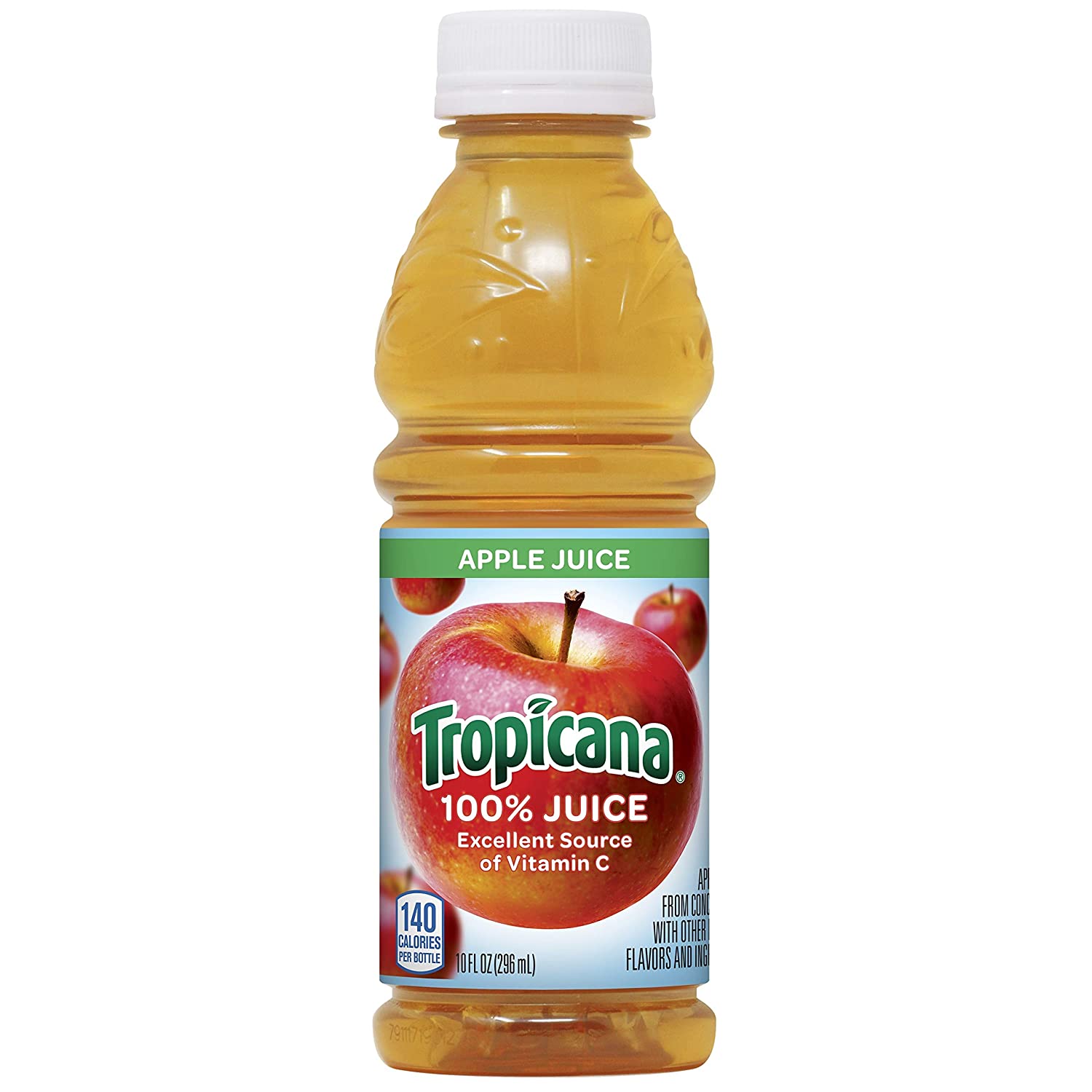 Tropicana 100% Juice Apple. 10oz Bottle. 24/Carton