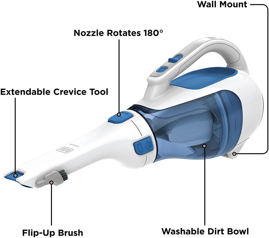 BLACK+DECKER dusbuster Handheld Vacuum. Cordless. Magic Blue (HHVI320JR02)