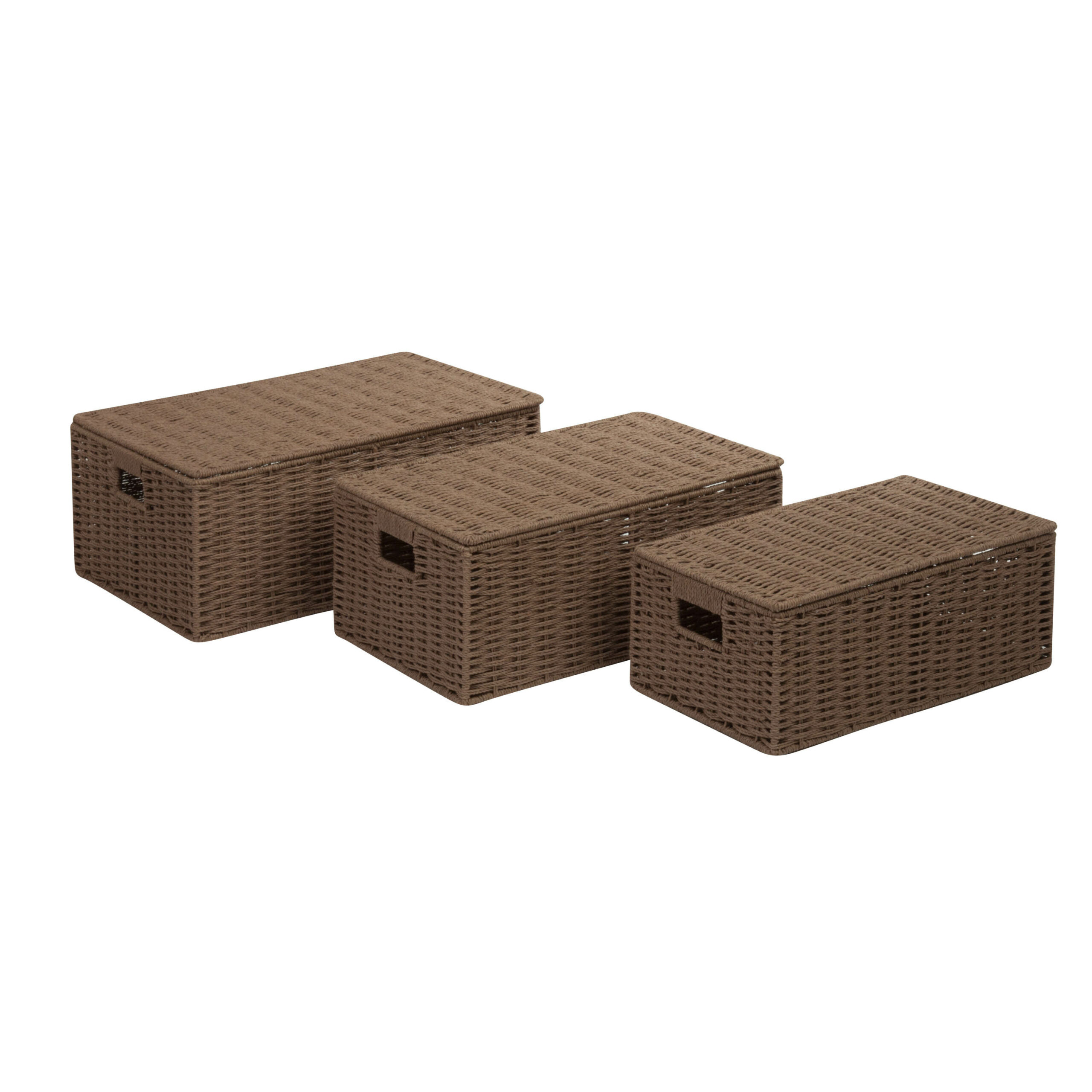 3 Piece Wicker Basket Set