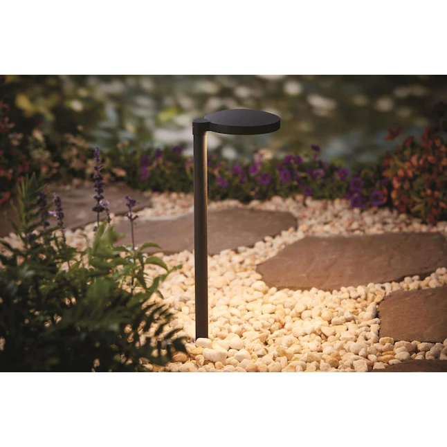 Portfolio  100-Lumen 3.5-Watt Black Low Voltage Hardwired Integrated LED Outdoor Path Light (3000 K)