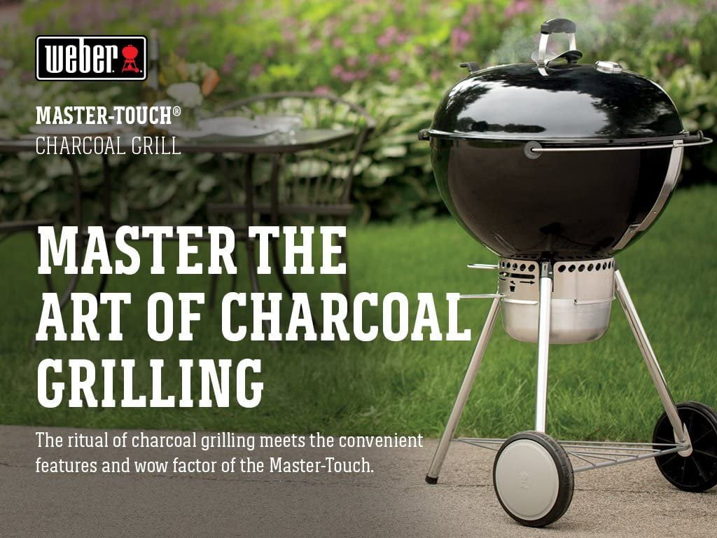 Weber 14501001 Master-Touch Charcoal Grill. 22-Inch. Black