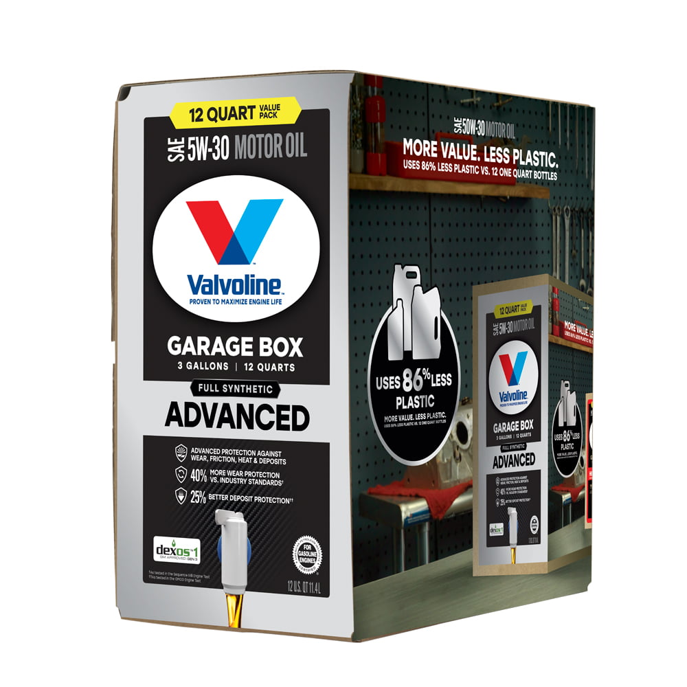 Valvoline Advanced Full Synthetic 5W-30 Motor Oil. 12 QT