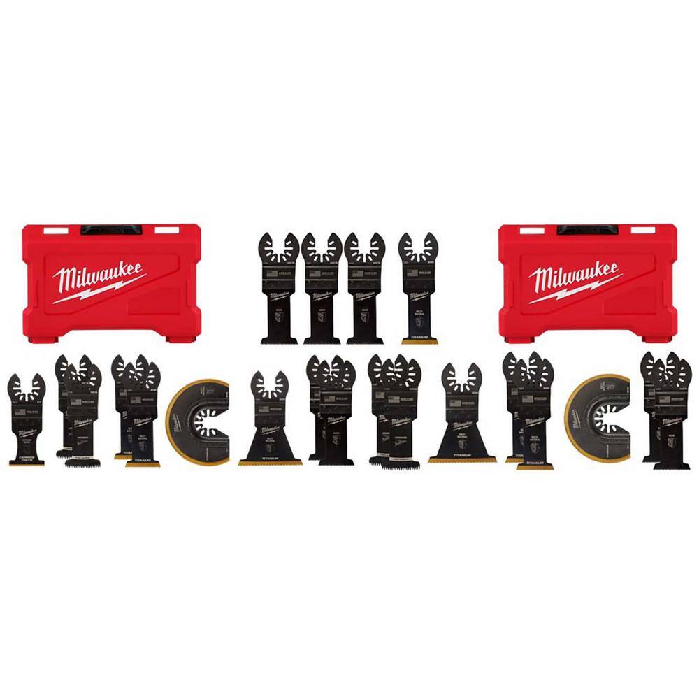 Milwaukee 49-10-9212-49-10-9113-49-25-1103W Oscillating Multi-Tool Blade Kit (21-Piece)