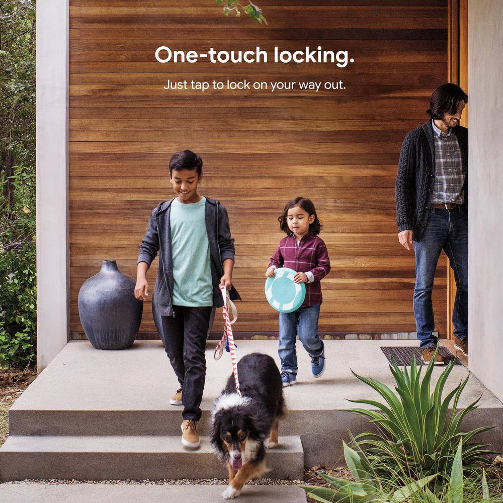 Google RB-YRD540-WV-BSP Nest x Yale Lock - Tamper-Proof Smart Deadbolt Lock with Nest Connect - Black Suede