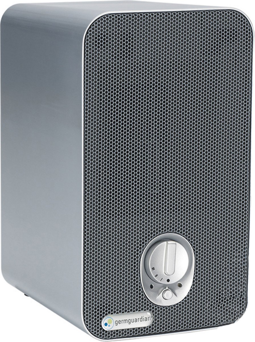 GermGuardian AC4100 3-in-1 Desktop Air Purifier. HEPA Filter. UVC Sanitizer. Home Air Cleaner Traps Allergens for Smoke. Odors. Mold. Dust. Germs. Smokers. Pet Dander. Germ Guardian Room Air Purifier
