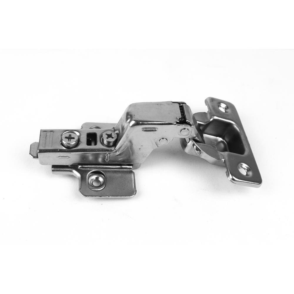 Unbranded 2260-30 110-Degree 35 mm Inset Overlay Soft Close Frameless Cabinet Hinges with Installation Screws (30-Pairs)