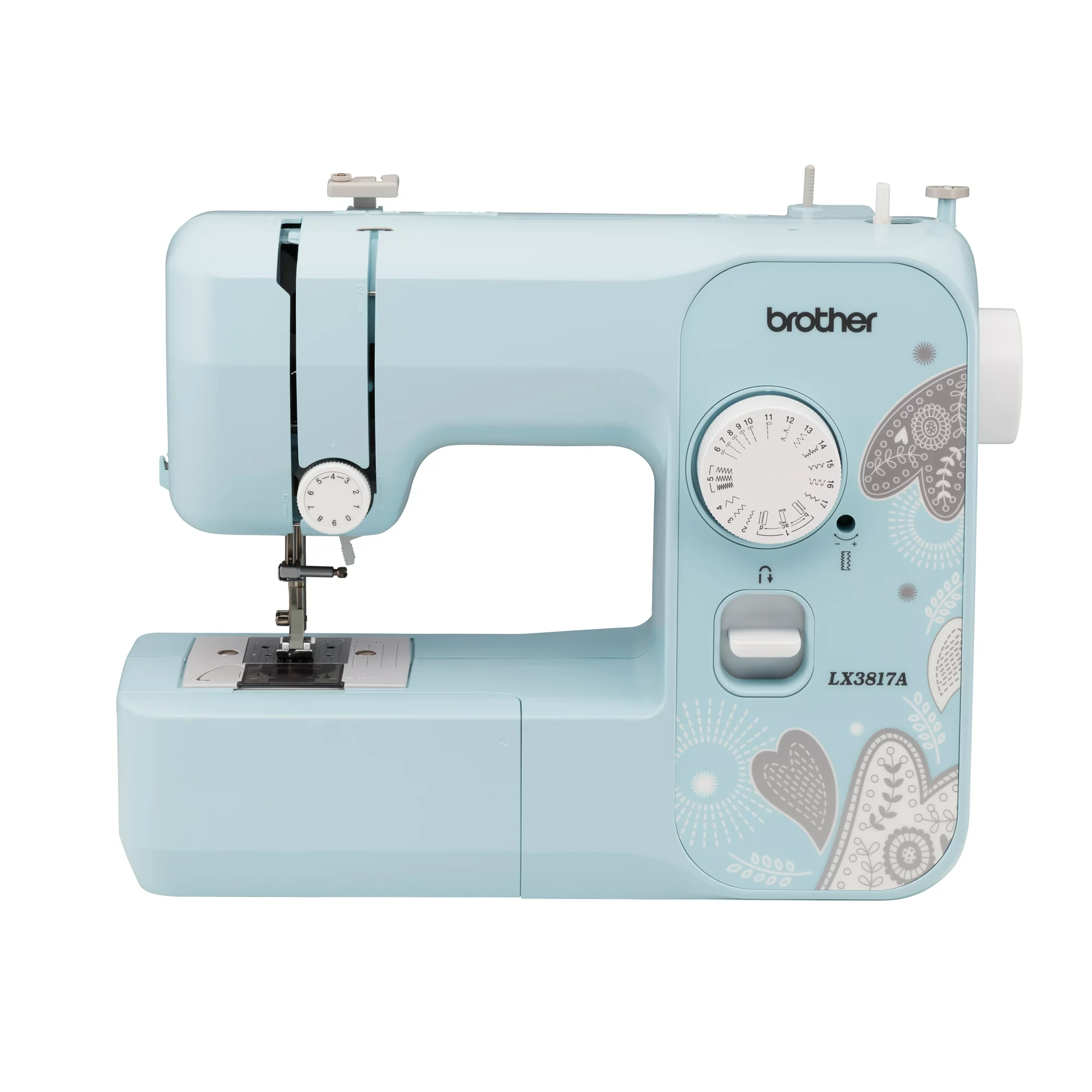 Brother LX3817A 17-Stitch Portable Full-Size Mechanical Sewing Machine. Aqua