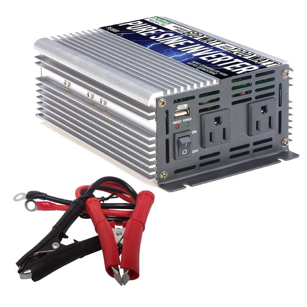 GoWISE USA PS1001 600-Watt Continuous/1200-Watt Peak Pure Sine Wave Inverter