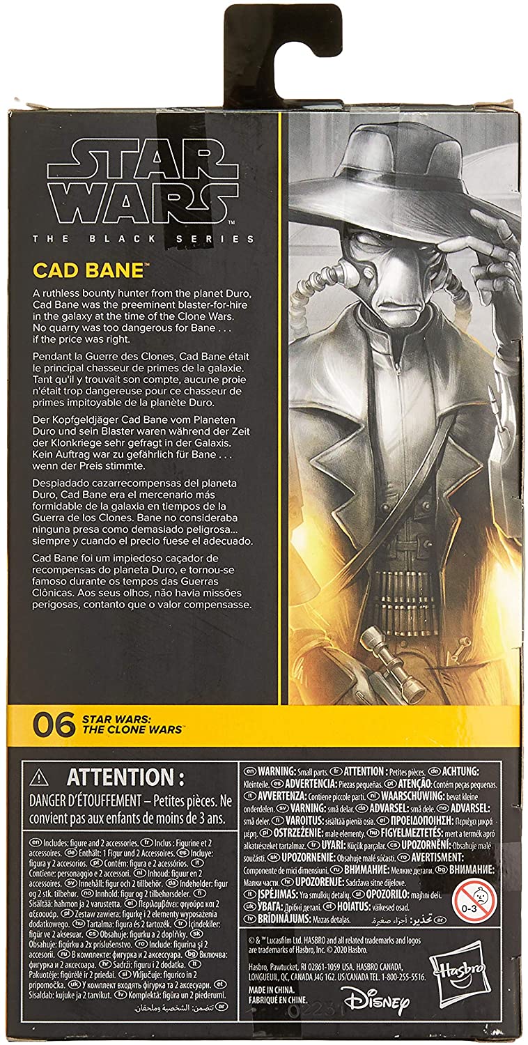 Star Wars The Black Series Cad Bane Toy 6-Inch
