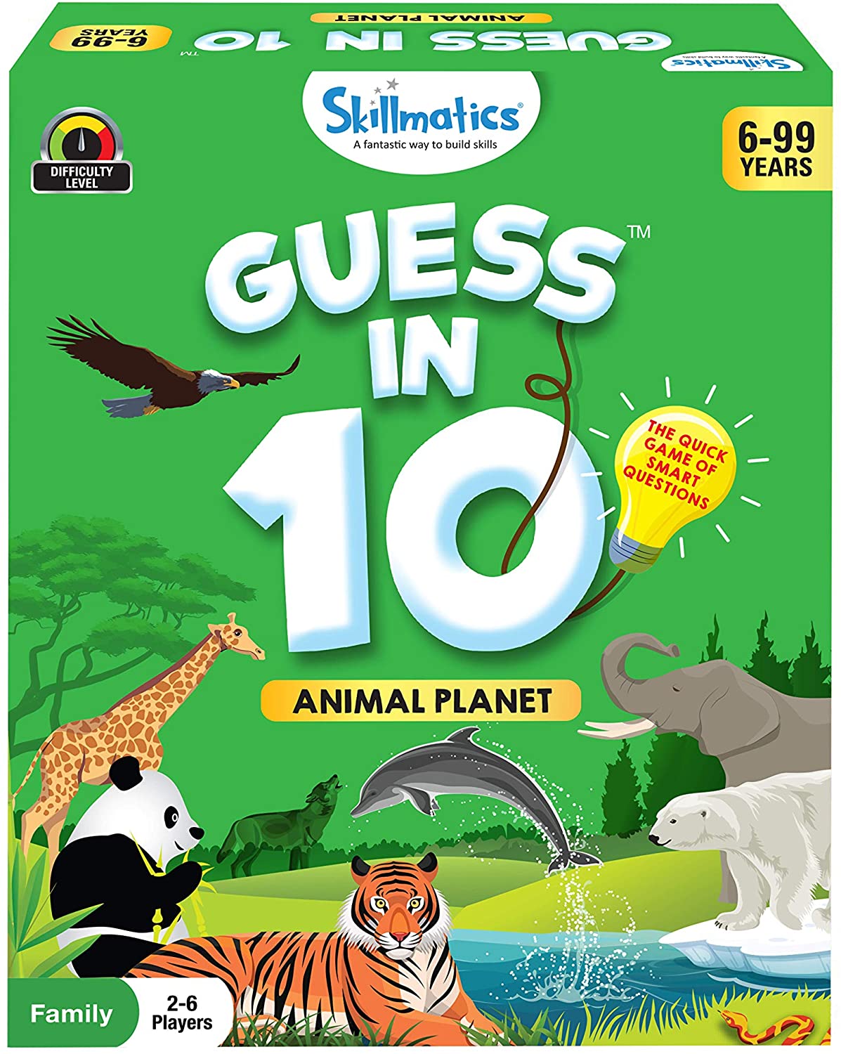 Skillmatics Card Game : Guess in 10 Animal Planet