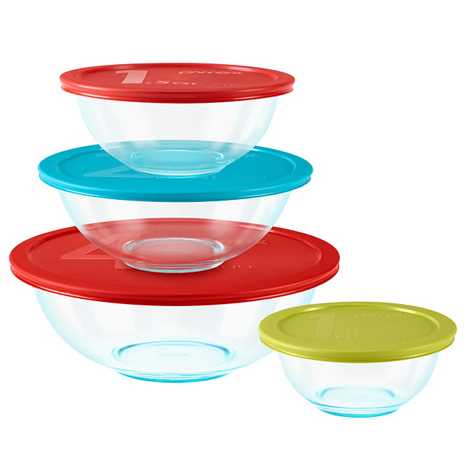 Pyrex® Mixing Bowl. Glass. 8-Piece