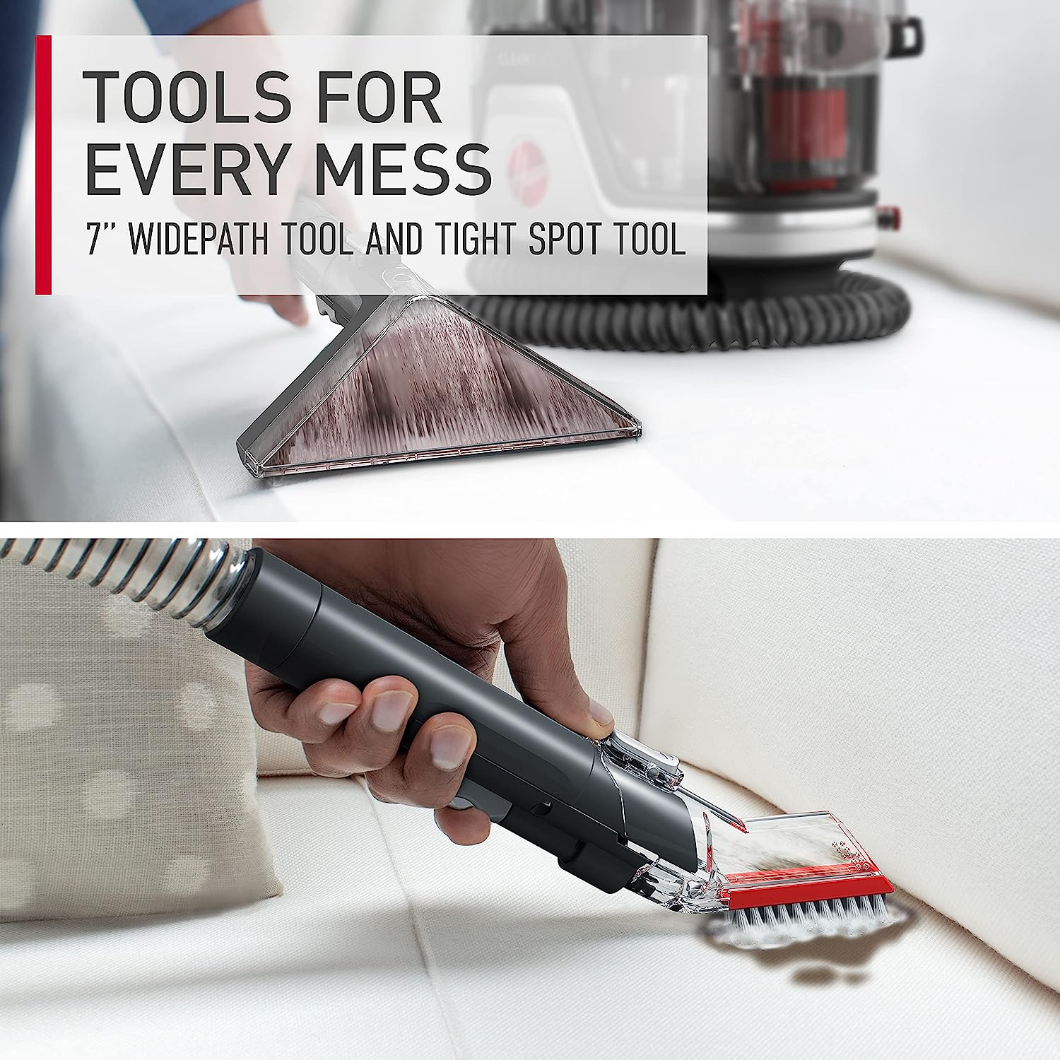 Hoover CleanSlate Plus Carpet & Upholstery Spot Cleaner. Stain Remover. Portable. FH14050. White