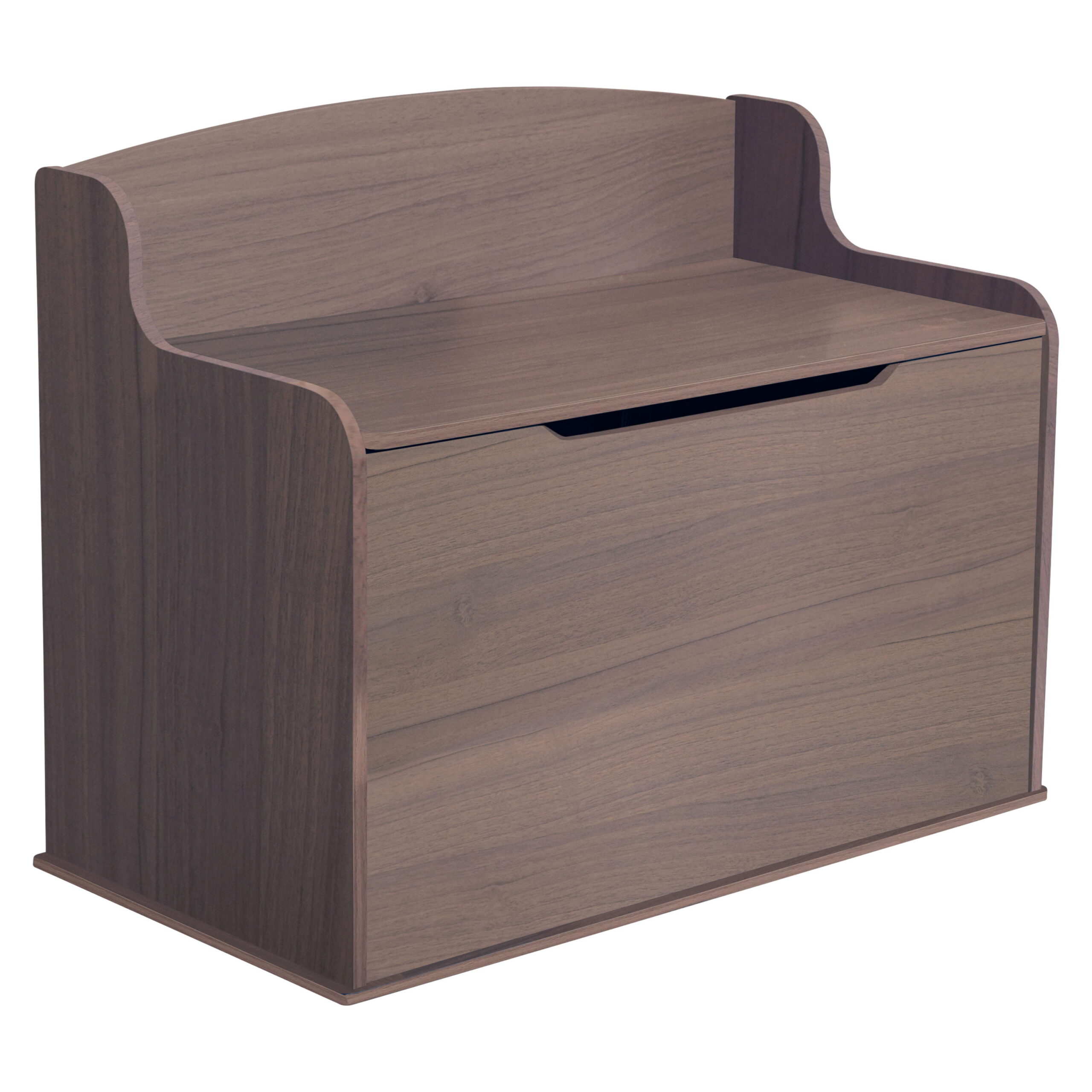 KidKraft Wooden Fill with Fun Toy Box with Safety Hinges. Gray Ash