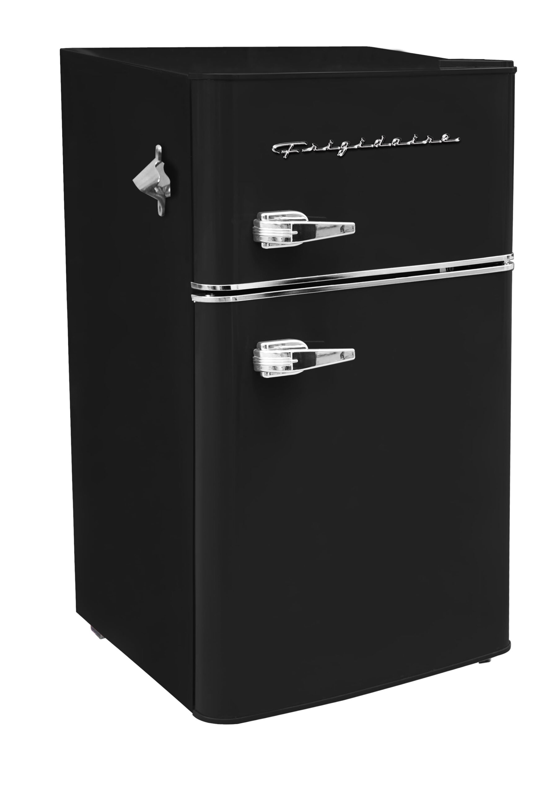 Frigidaire Retro 3.2 Cu Ft Two Door Compact Refrigerator with Freezer. Black