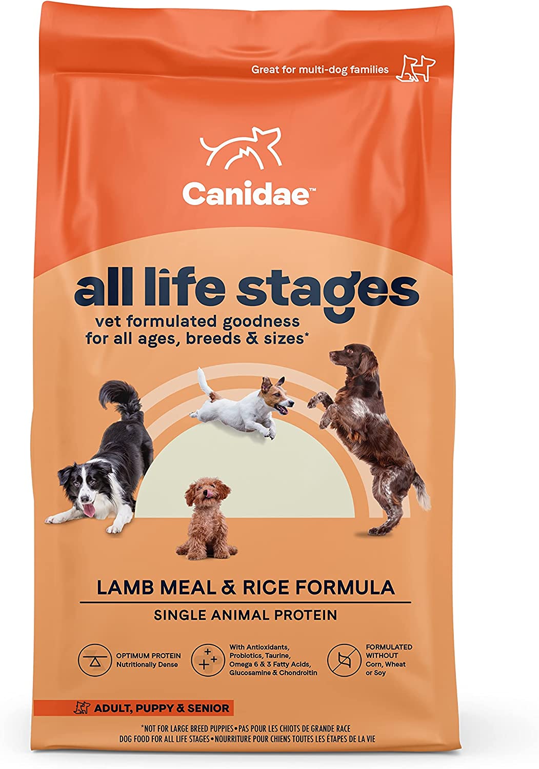 CANIDAE All Life Stages Lamb Meal & Rice Formula Dry Dog Food 30 Pound (Pack of 1)