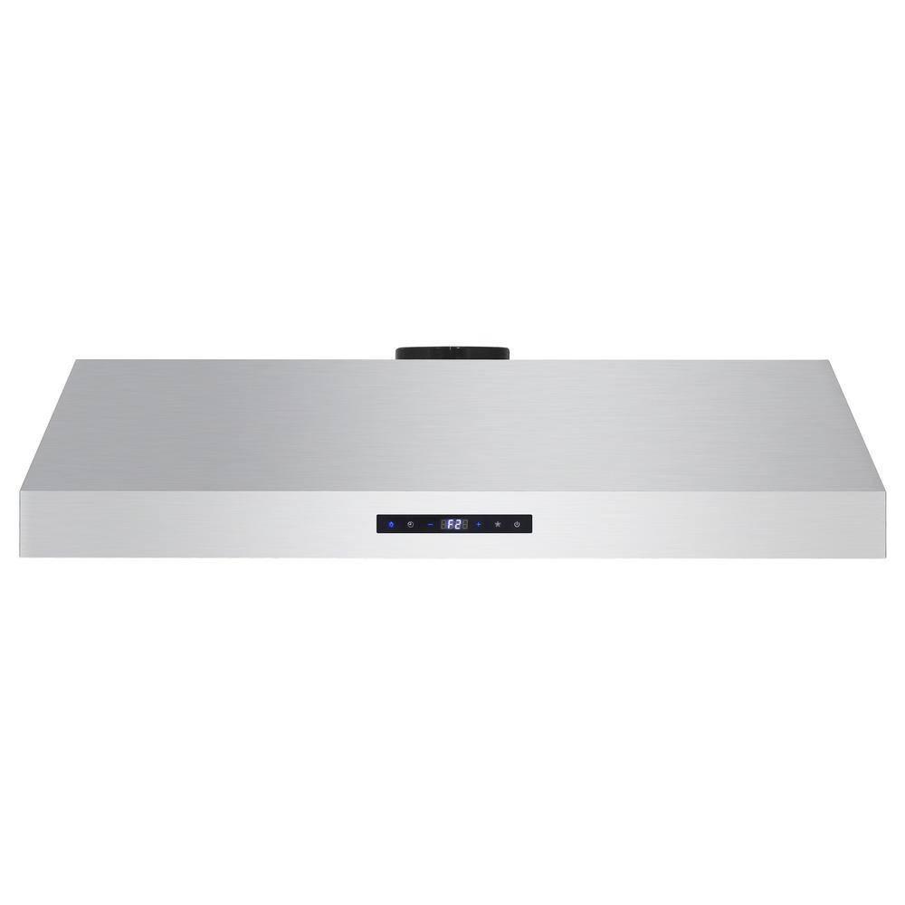Cosmo COS-UMC36 36 in. Ducted Under Cabinet Range Hood in Stainless Steel with Touch Display and Permanent Filters