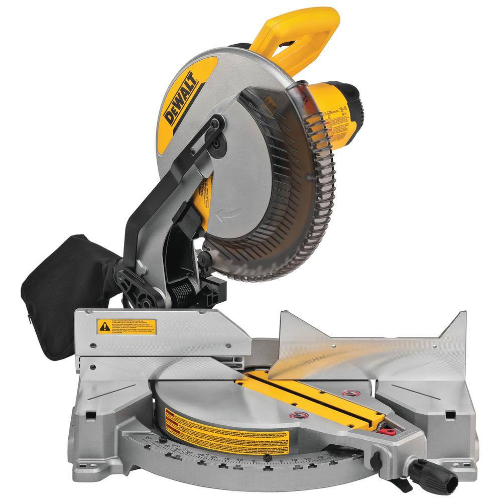 DEWALT DWS715WDWX725B 15 Amp Corded 12 in. Compound Single Bevel Miter Saw and Heavy-Duty Work Stand