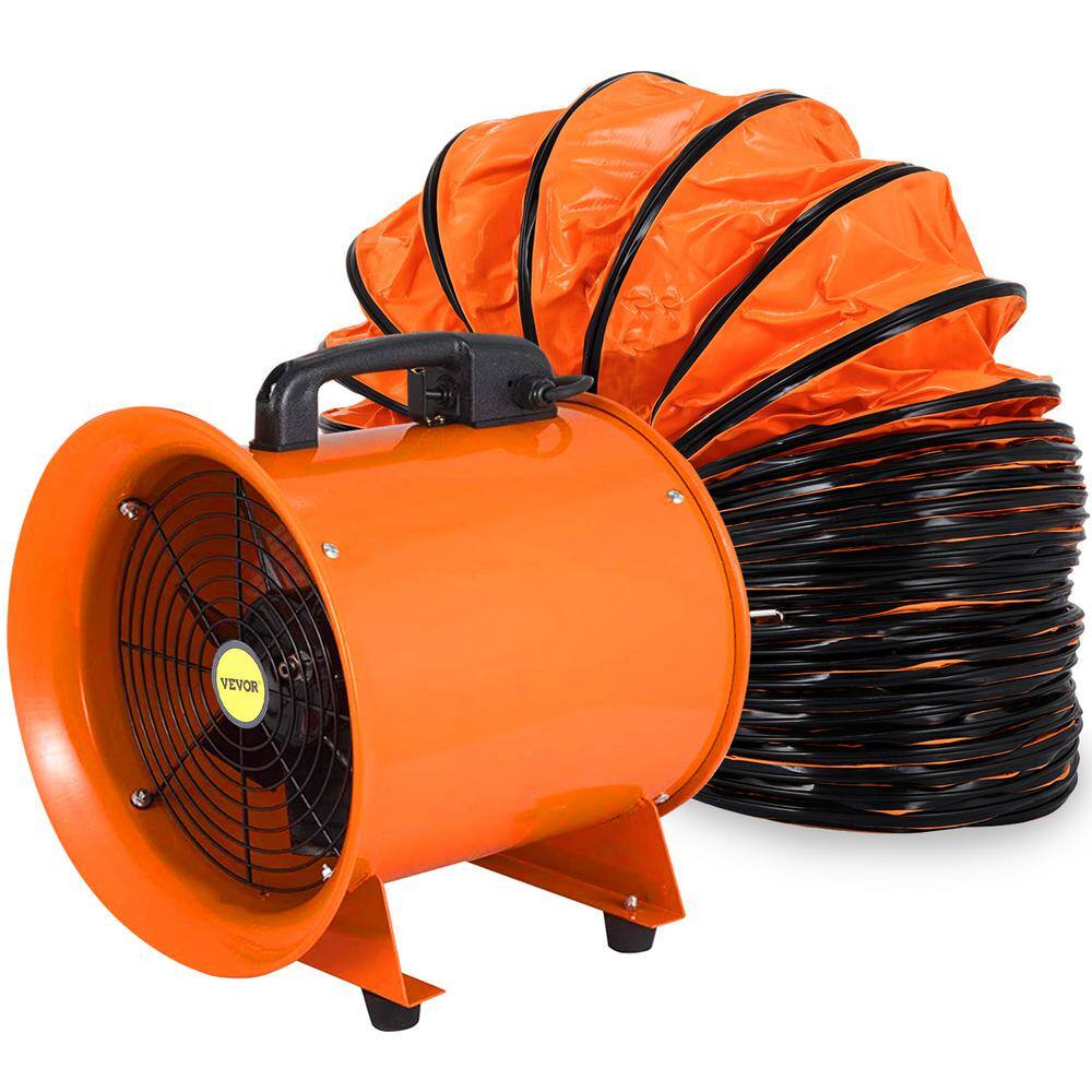 VEVOR GYGFJ12YCD10MGZ01V1 Utility Blower Fan 12 in. High Velocity Ventilator Fan 520 Watt with 2295 CFM for Exhausting Ventilating at Home