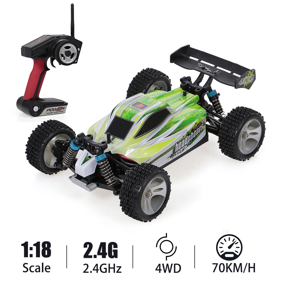 WLtoys A959-B 1:18 RC Car 4WD 2.4GHz Off Road RC Trucks 70KM/H High Speed Vehicle RC Racing Car for Kids Adults