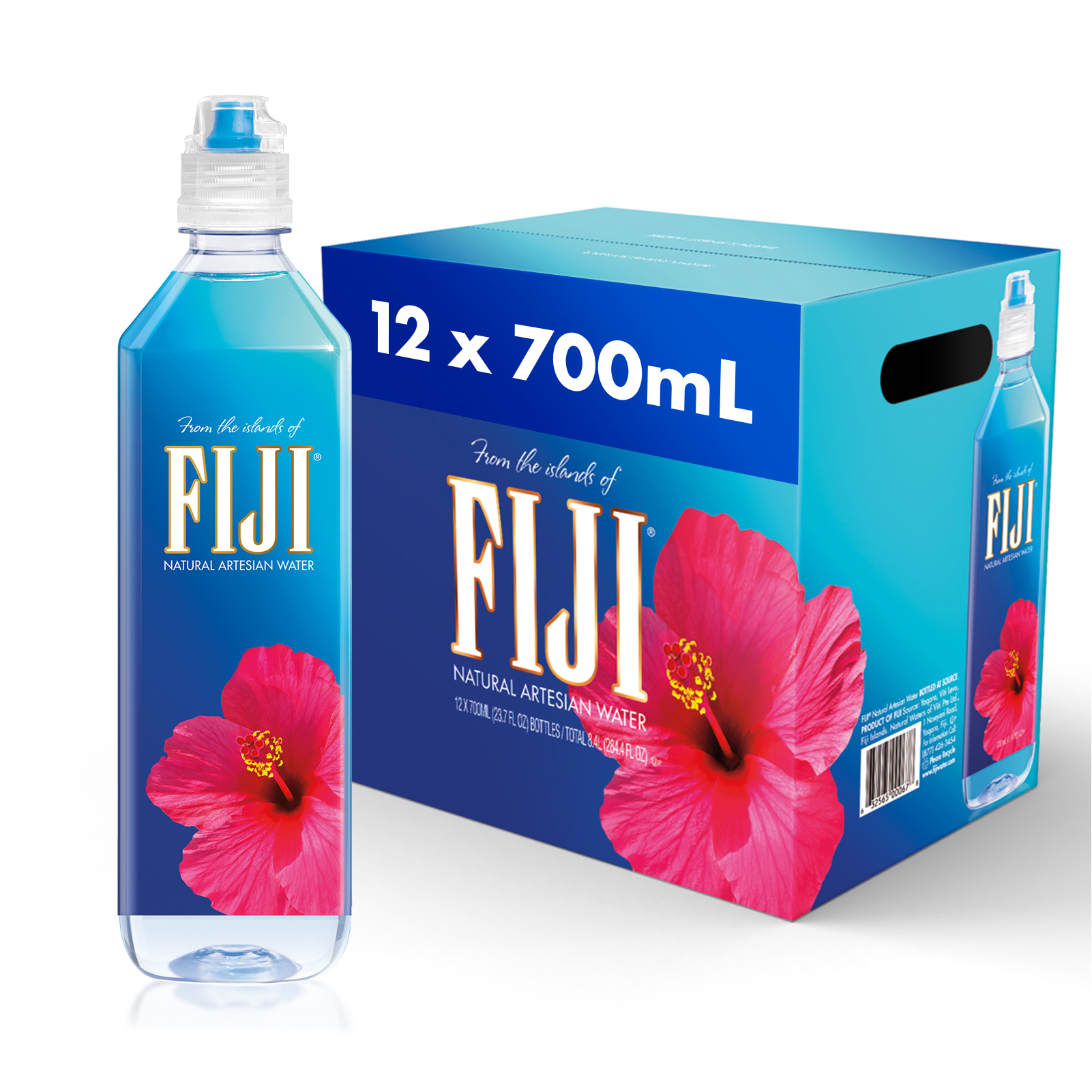 FIJI Natural Artesian Water. 23.7 Fl Oz (Pack of 12)