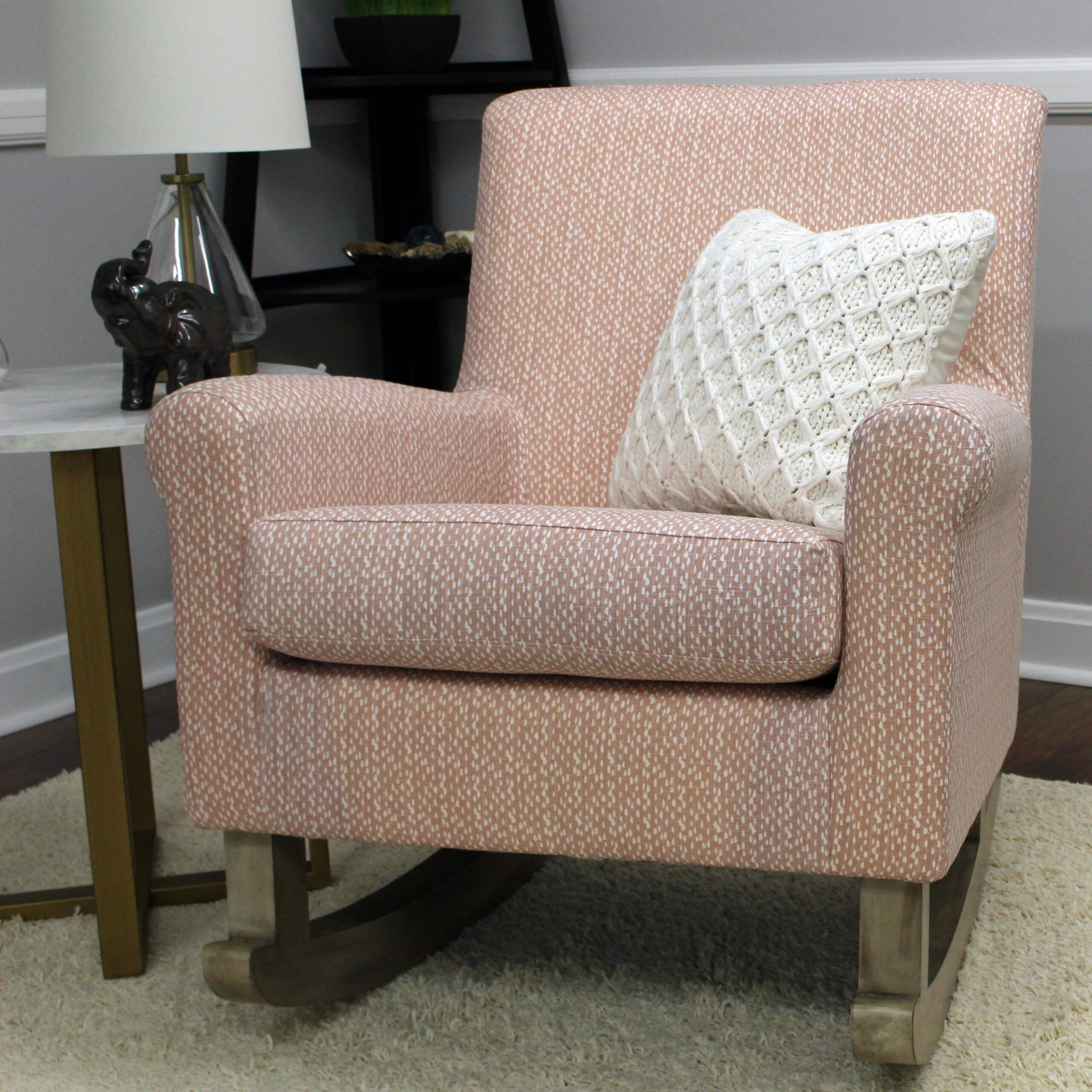 Better Homes & Gardens Darcie Rocker. Blush Pink