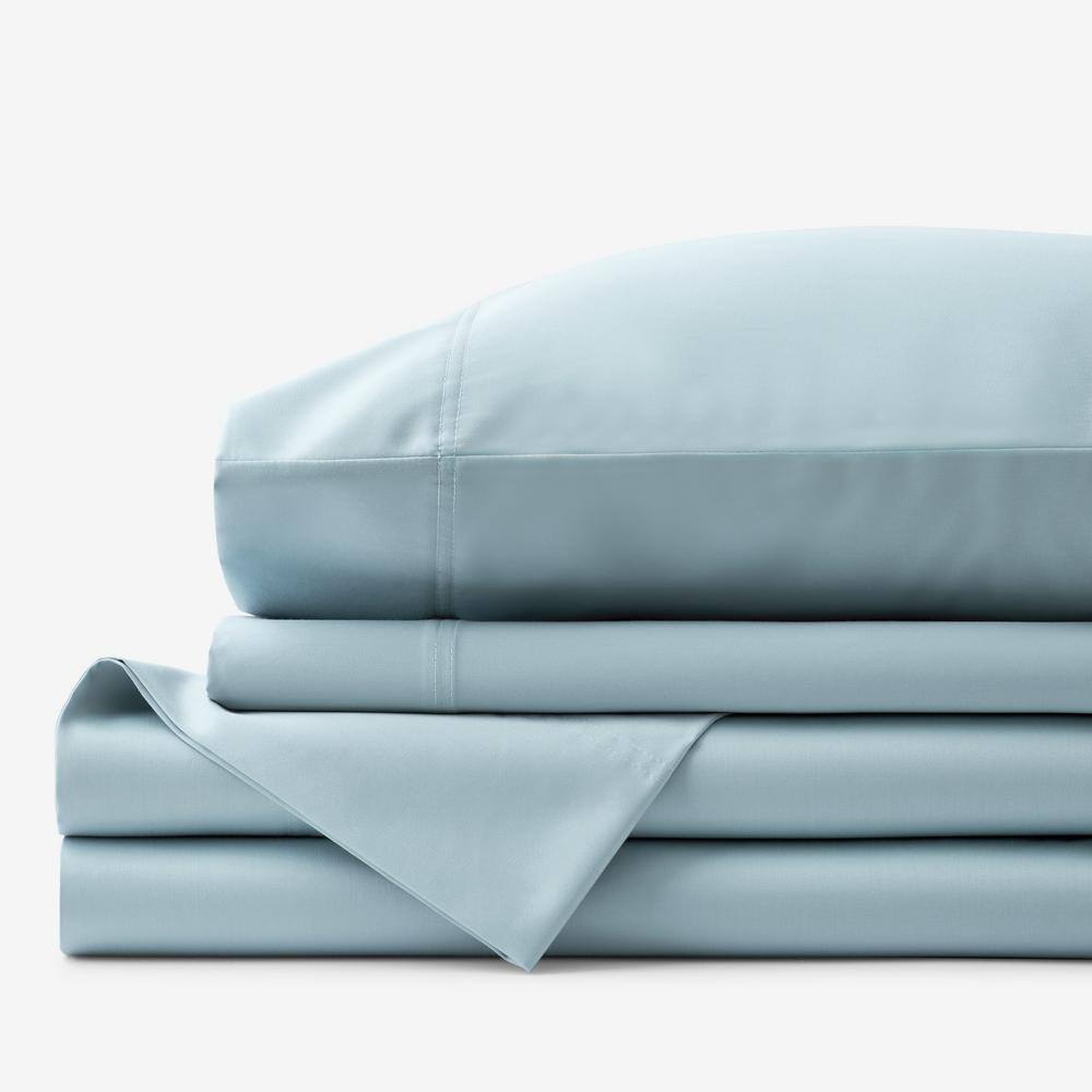 The Company Store  Legends Hotel Supima Cotton Wrinkle-Free 4-Piece Cloud Sateen Queen Sheet Set - Cloud