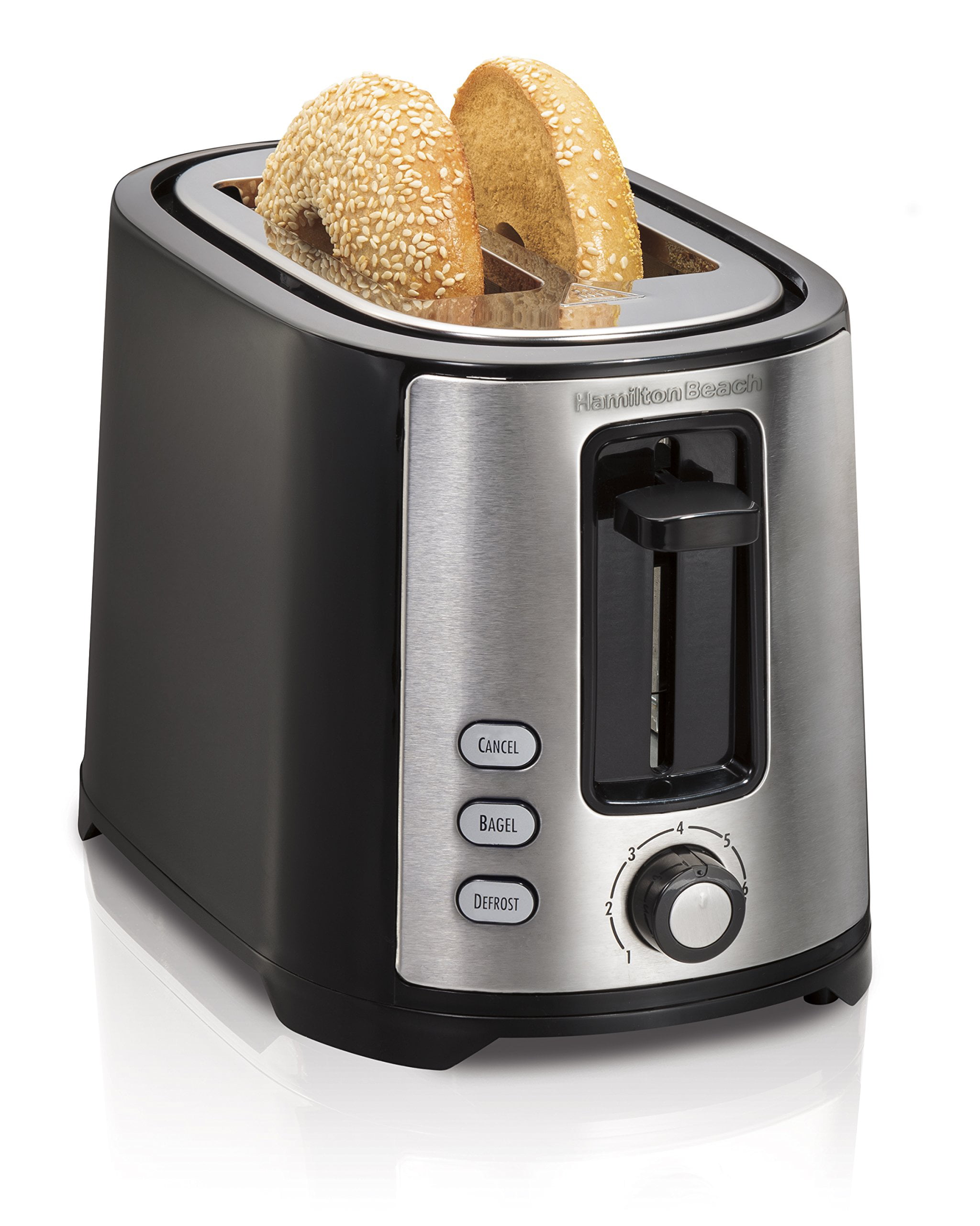 Hamilton Beach Extra-Wide Slot 2 Slice Toaster. Black. 22633