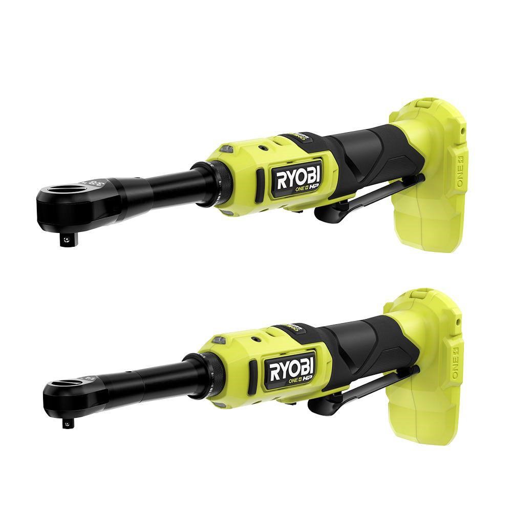 RYOBI PBLRC01B-PBLRC25B ONE+ 18V Brushless Cordless 2-Tool Combo Kit w/1/4 in Extended Reach Ratchet & 3/8 in Extended Reach Ratchet (ToolsOnly)