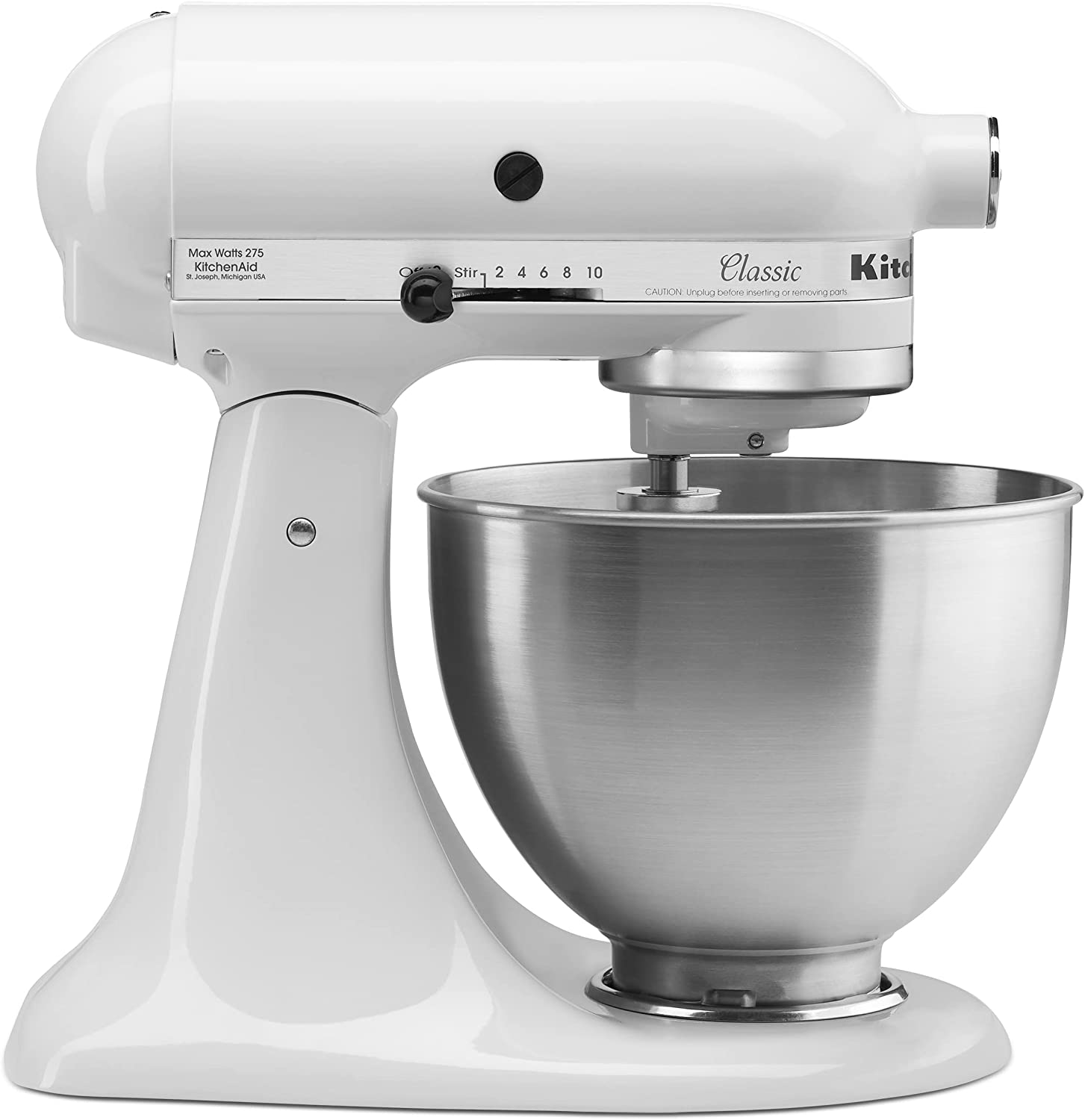 KitchenAid K45SSWH Stand Mixer. 4.5 Q. White