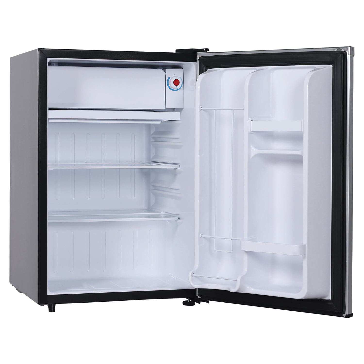 Frigidaire EFR285B 2.5-Cu. ft. 65-Watt Compact Retro Platinum Stainless Steel Refrigerator. Silver