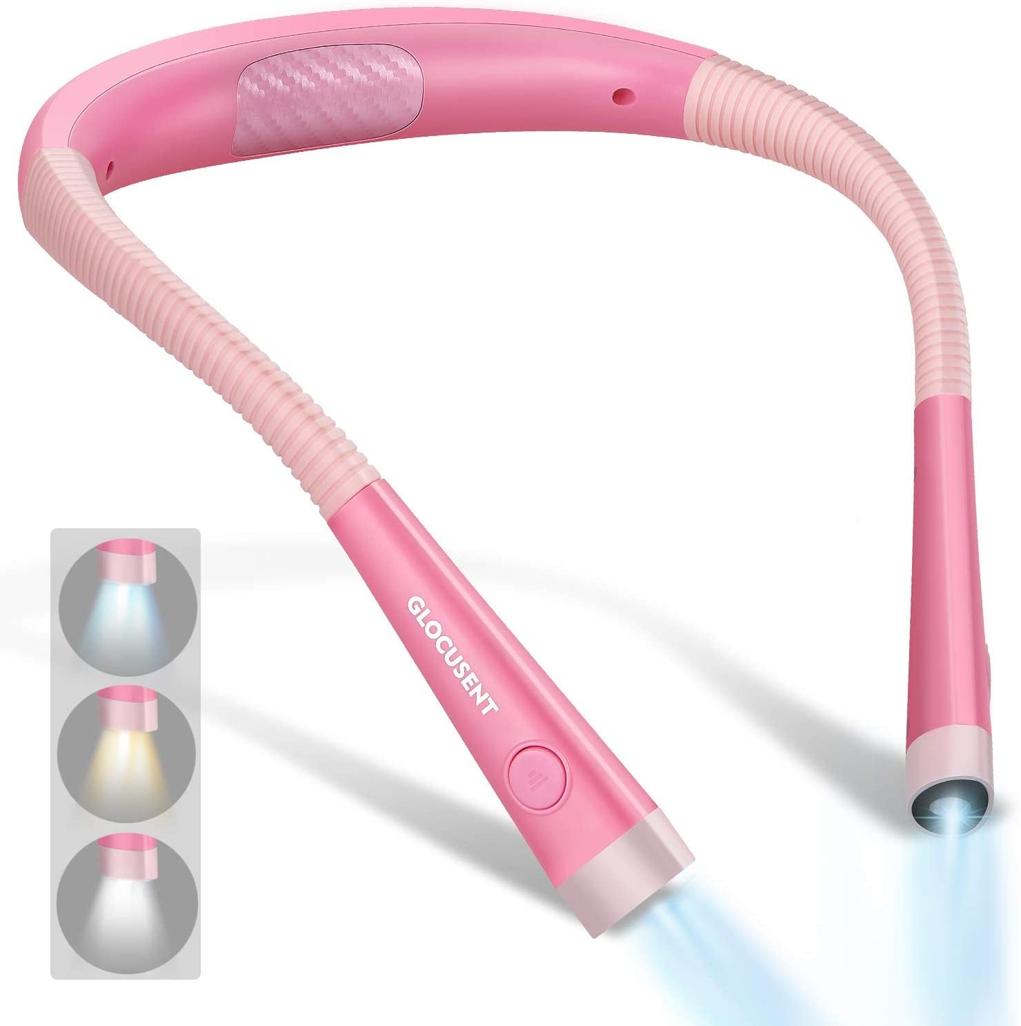 Glocusent LED Neck Reading Light. 3 Colors. 6 Brightness Levels