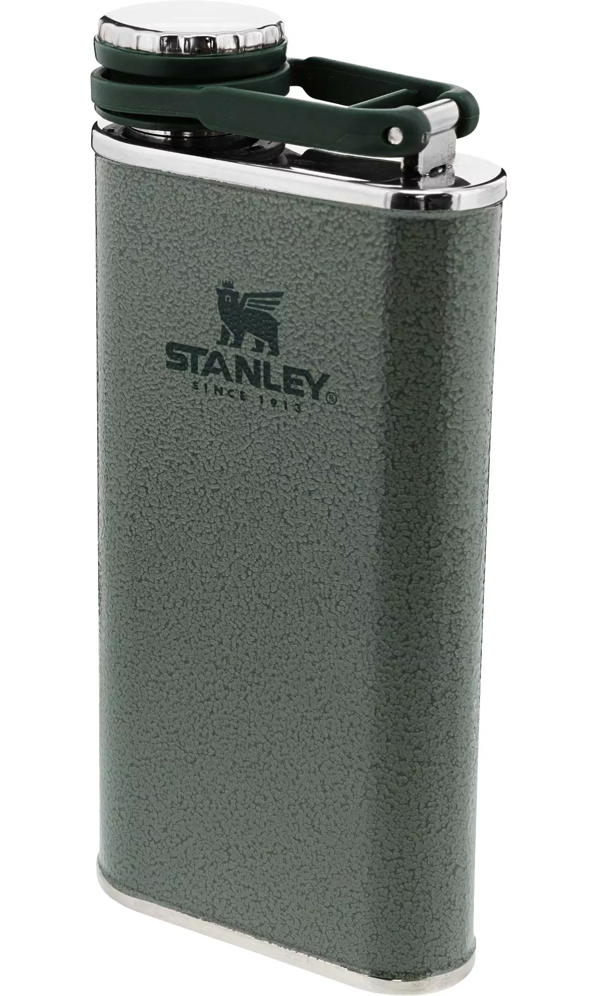 Stanley Classic Wide Mouth 8 Oz. Flask. Hammertone Green