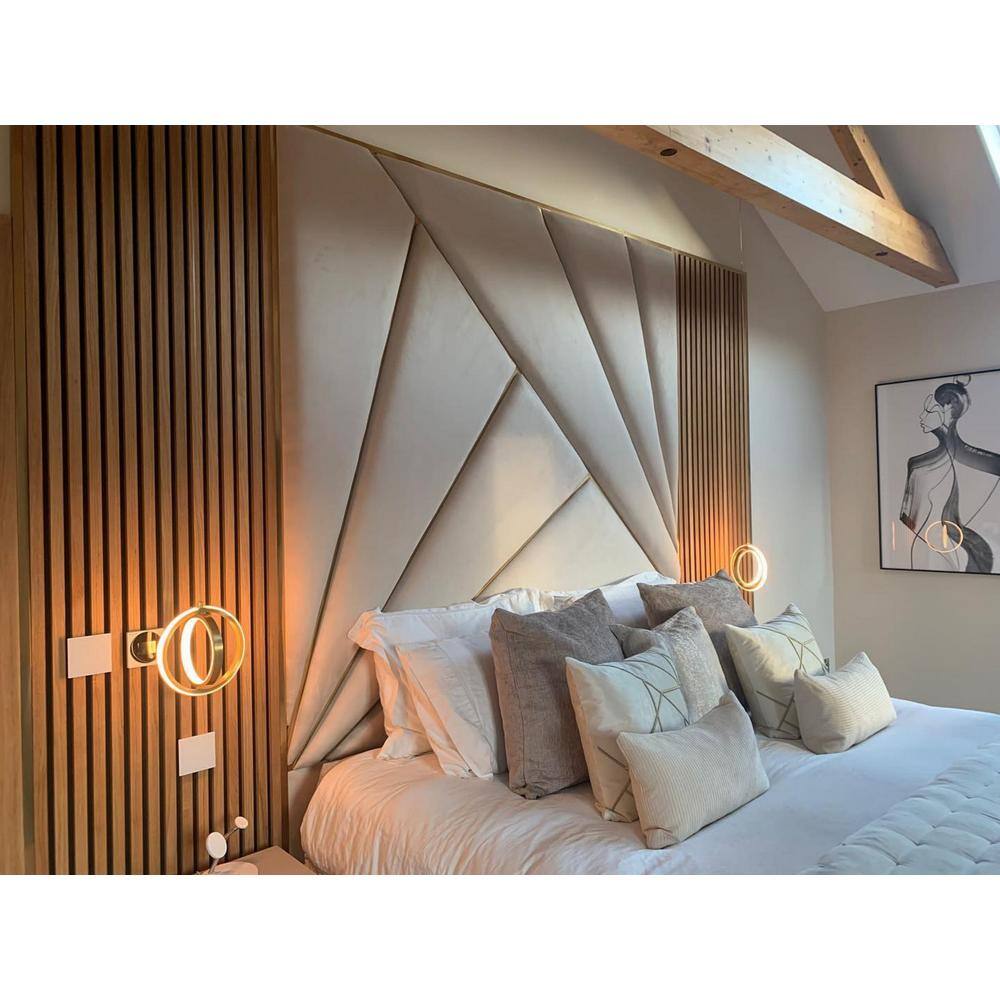 Ejoy VinylWallCladding_VWC_G5900 94.5 in. x 4.8 in. x 0.5 in. Acoustic Vinyl Wall Cladding Siding Board (Set of 6-Piece)