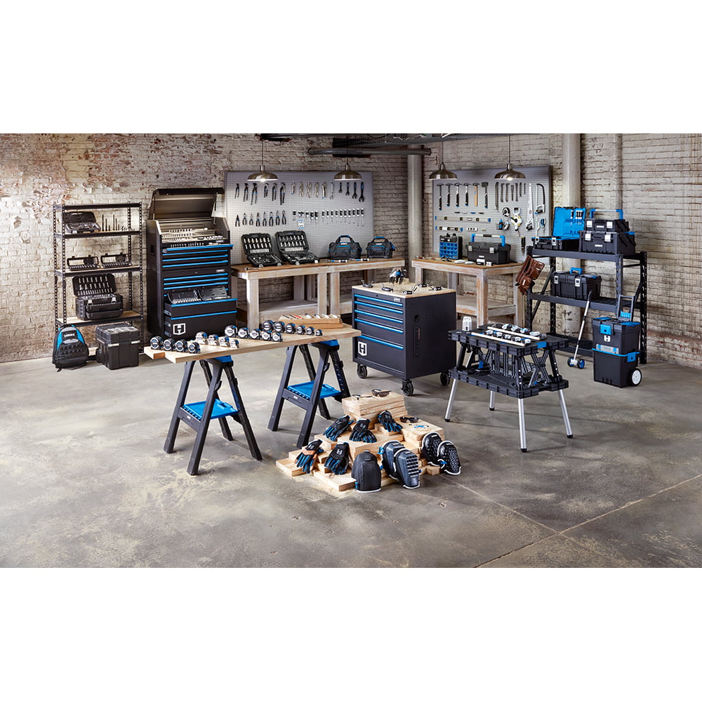 HART 11-Piece MM Combination Wrench Set with Tool Pouch. Chrome Vanadium