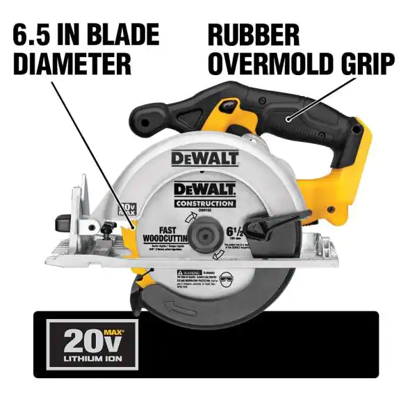 DEWALT Circular Saw DCS391B 20-Volt MAX Cordless 6-1/2 in (Tool-Only)