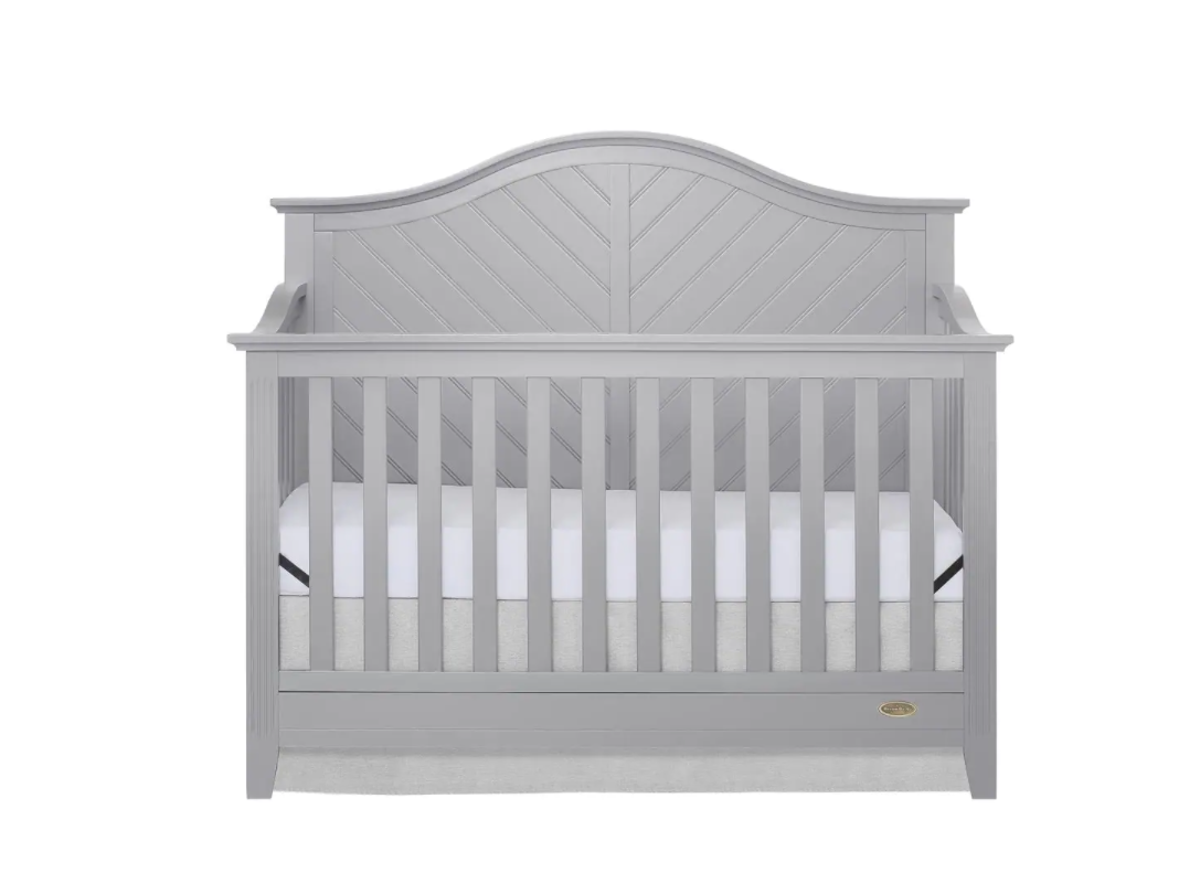Dream On Me Ella Pebble Grey 5-in-1 Convertible Crib