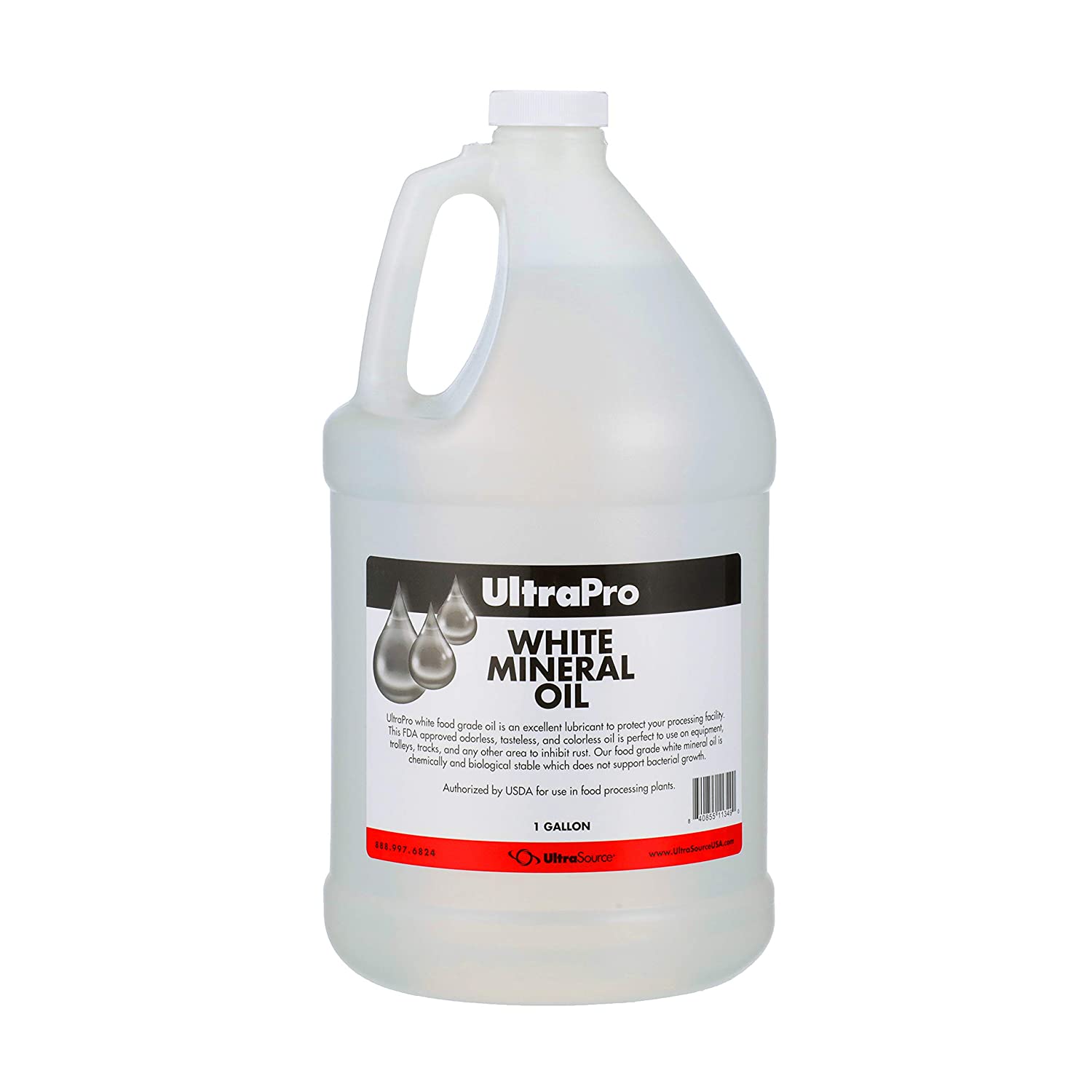 UltraSource UltraPro Food Grade Mineral Oil. 1 Gallon (128oz). for Lubricating and Protecting Cutting Board. Butcher Block. Stainless Steel. Knife. Tool. Machine and Equipment. NSF Approved