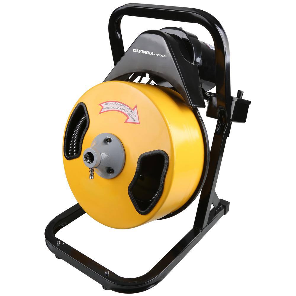 OLYMPIA 410-322-0111 1/2 in. x 50 ft. Electric Power Drain Auger