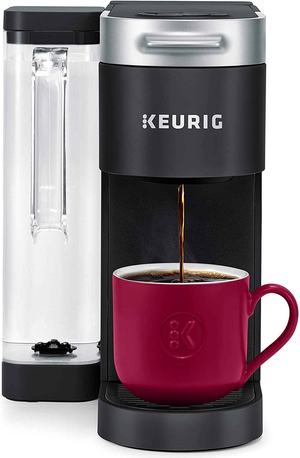 Keurig K-Supreme Coffee Maker. Single Serve K-Cup Pod Coffee Brewer. With MultiStream Technology. 66 Oz Dual-Position Reservoir. and Customizable Settings. Black