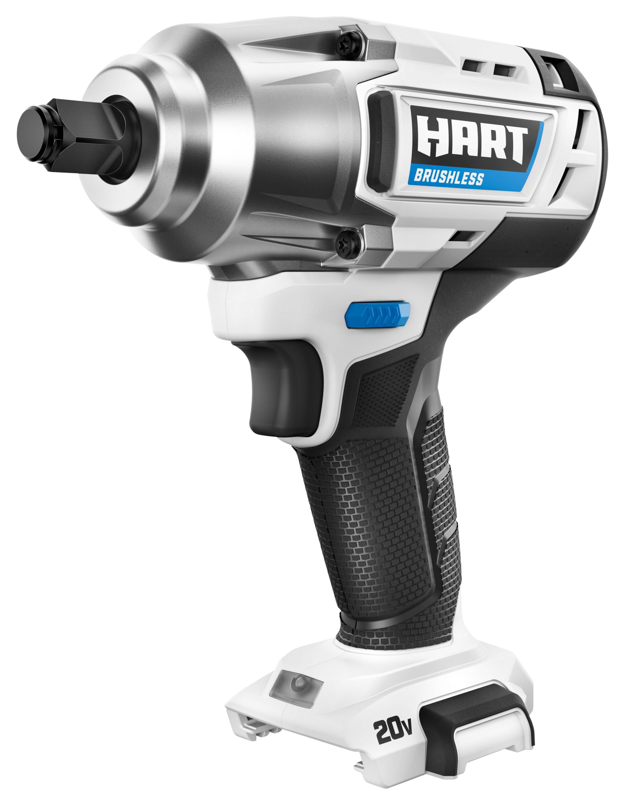 HART 20-Volt Cordless Brushless 1/2 inch Impact Wrench (Battery Not Included)