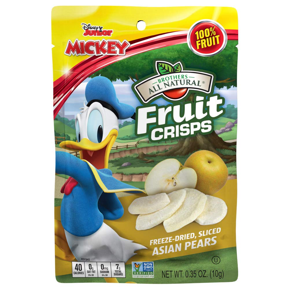 Brothers-ALL-Natural Fruit Crisps. Donald Duck Asian Pear. 0.35 Ounce (Pack of 24)