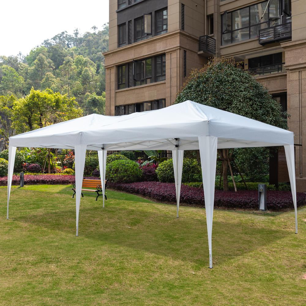 Ktaxon 10-x20′ Easy Pop Up Wedding Party Tent Folding Gazebo Beach Canopy W/Carry Bag