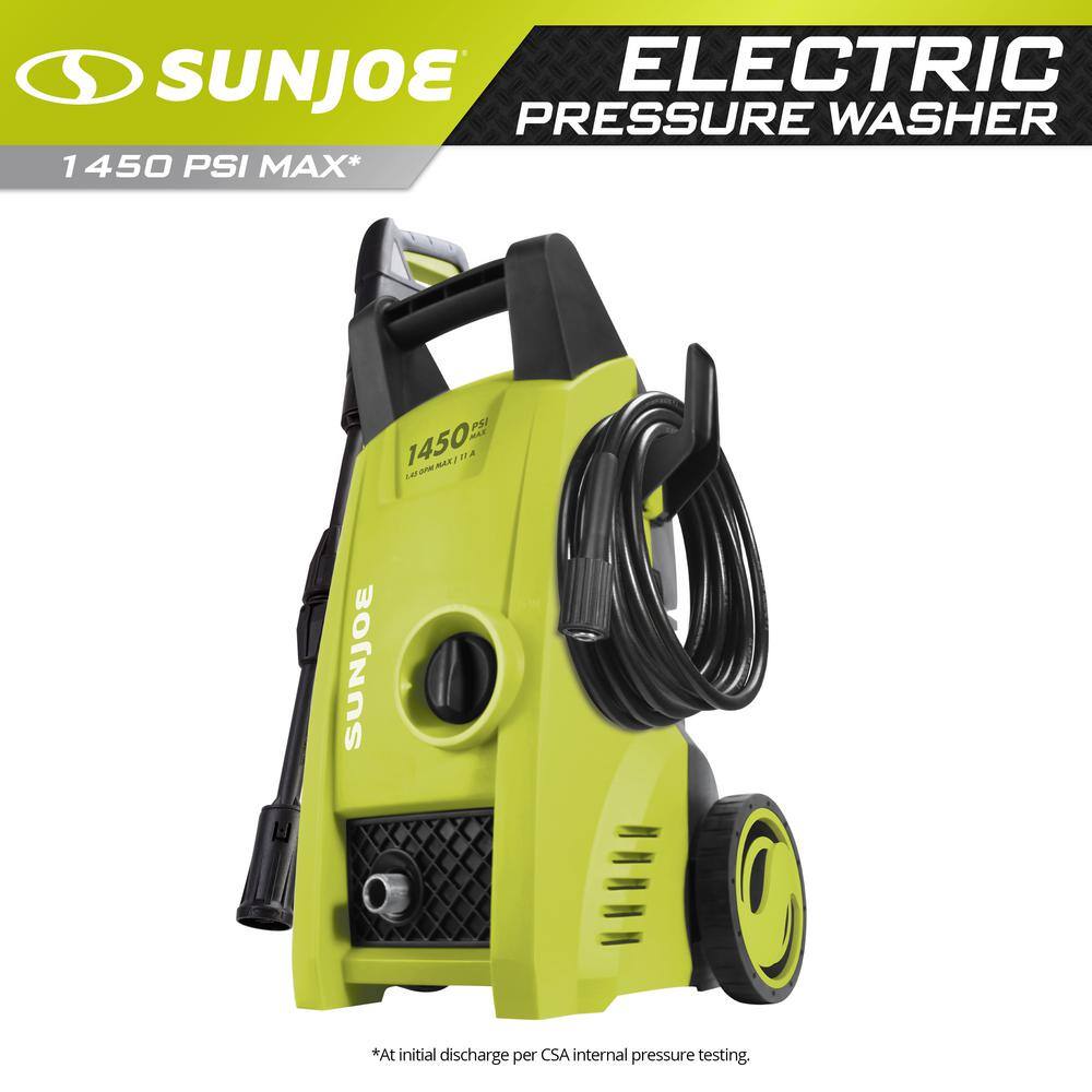 Sun Joe SPX1000 1450 PSI 1.45 GPM 11.5 Amp Electric Pressure Washer
