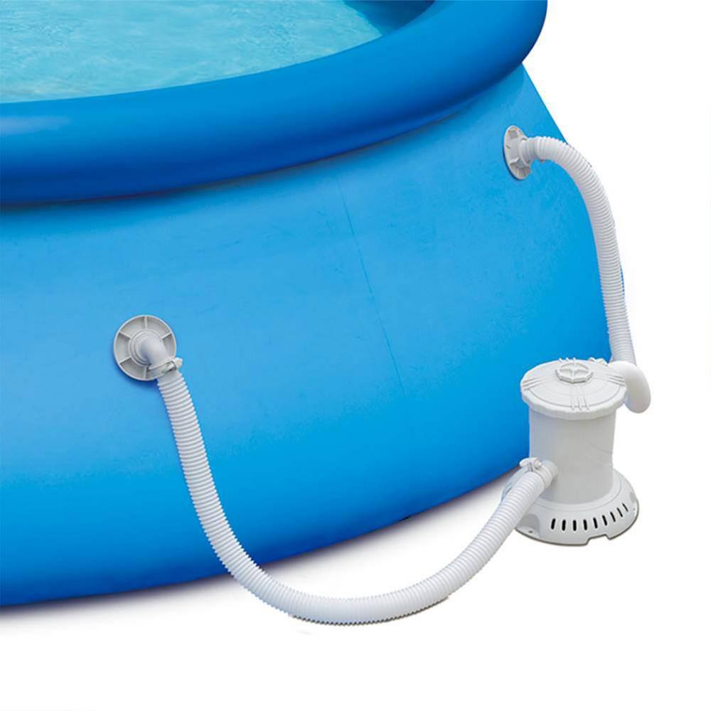 Summer Waves P1001536A-SW 15 ft. x 36 in. D Round Quick Set Inflatable Above Ground Pool with Filter Pump