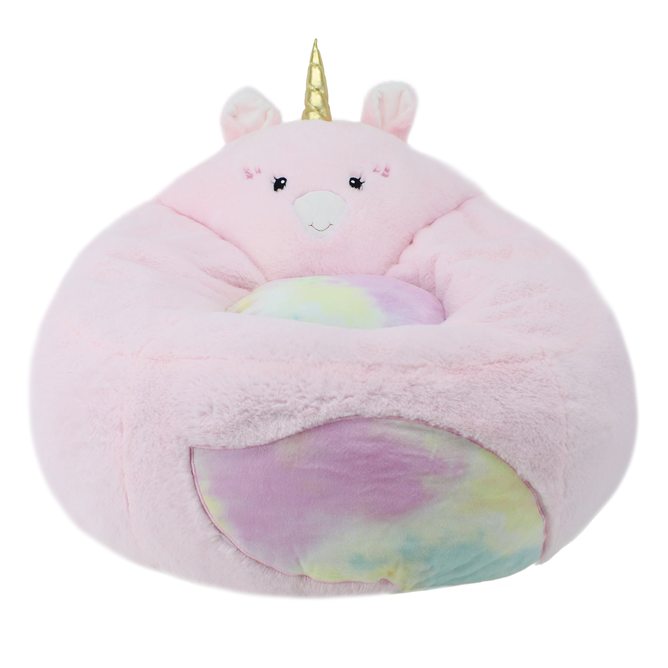 Your Zone Kids. Soft Plush Unicorn Bean Bag Chair. Kids. 2.25 ft. Pink