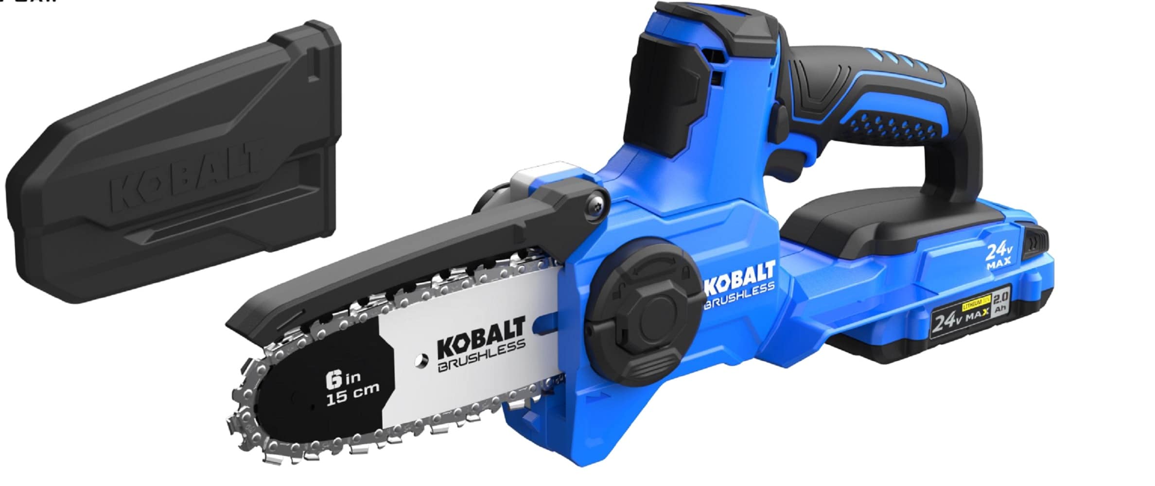 Kobalt 24-volt 6-in Brushless Cordless Electric Chainsaw 2 Ah (Battery & Charger Included)
