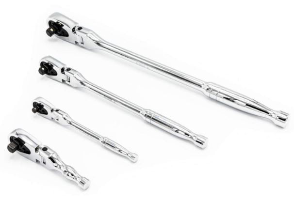 GearWrench 81230P 120XP Full Polish Flex Teardrop Ratchet Set. 4-Piece
